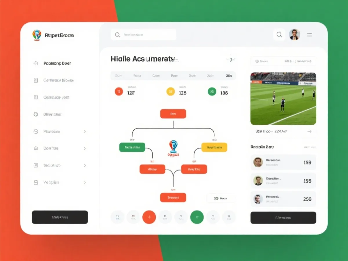 世界杯比赛安排与赛程界面示意